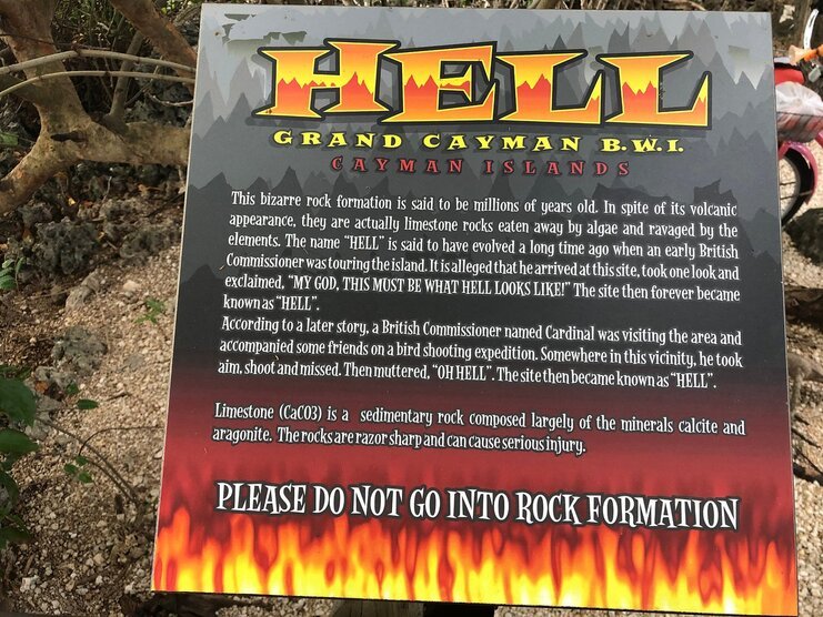 picture of a sign that explains why Hell is called Hell